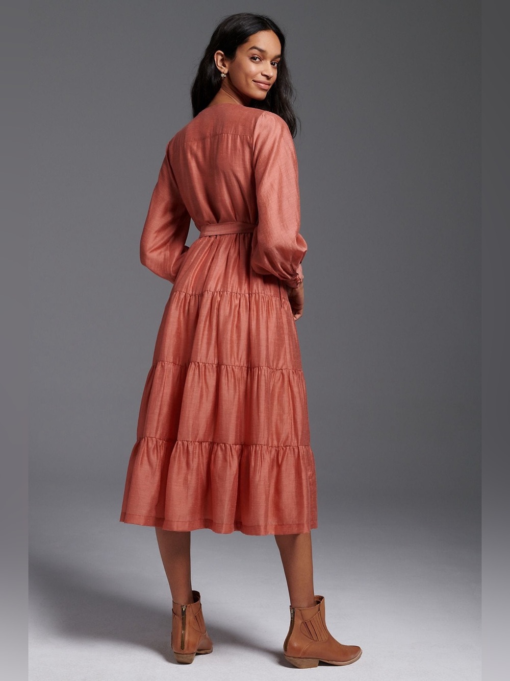 MARE MARE x Anthropologie Agosta Tiered Maxi Dress Size Medium - Picture 2 of 11